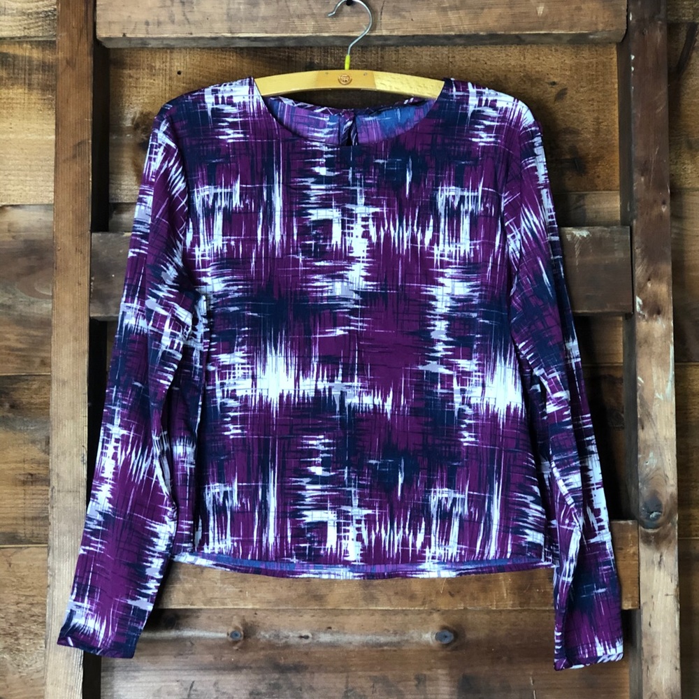 Banana Republic Factory Abstract Dyed Blouse